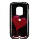 Hard Plastic Design Faceplate Case Cover for HTC Hero - Red Heart