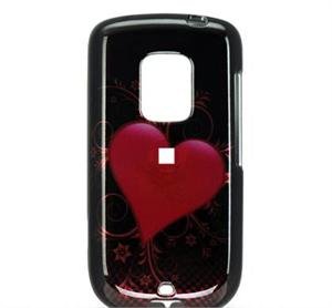 Hard Plastic Design Faceplate Case Cover for HTC Hero - Red Heart