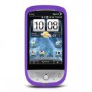 Soft Rubber Silicone Skin Cover Case for HTC Hero (Sprint) - Purple