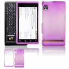 Hard Plastic Dual-Tone "Matte" Feel Faceplate Case Cover for Motorola Droid - Purple