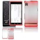 Hard Plastic Dual-Tone "Matte" Feel Faceplate Case Cover for Motorola Droid - Red
