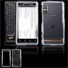Hard Plastic Glossy Faceplate Case Cover for Motorola Droid (Verizon Wireless) - Clear