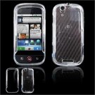 Hard Plastic Glossy Faceplate Case Cover for Motorola Cliq - Clear