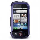 Hard Plastic Rubber Feel Faceplate Case Cover for Motorola Cliq - Purple