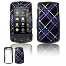 Hard Plastic Design Faceplate Case Cover for LG Bliss UX700 - Dark Blue/Black