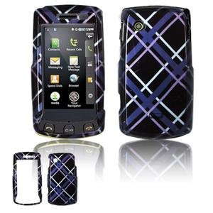 Hard Plastic Design Faceplate Case Cover for LG Bliss UX700 - Dark Blue/Black