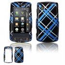 Hard Plastic Design Faceplate Case Cover for LG Bliss UX700 - Light Blue/Black