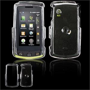 Hard Plastic Glossy Faceplate Case Cover for LG Bliss UX700 - Clear