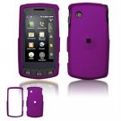 Hard Plastic Rubber Feel Faceplate Case Cover for LG Bliss UX700 - Purple