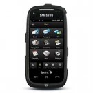 Hard Plastic Rubber Feel Faceplate Case Cover for Samsung Instinct HD - Black