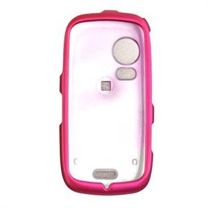 Hard Plastic Rubber Feel Faceplate Case Cover for Samsung Instinct HD - Pink