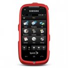 Hard Plastic Rubber Feel Faceplate Case Cover for Samsung Instinct HD - Red