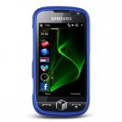 Hard Plastic Rubber Feel Faceplate Case Cover for Samsung Omnia 2 i920 - Dark Blue