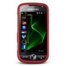Hard Plastic Rubber Feel Faceplate Case Cover for Samsung Omnia 2 i920 - Dark Red