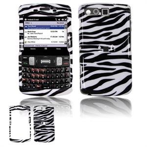Hard Plastic Design Faceplate Case Cover for Samsung Intrepid i350 - Black/White Stripes