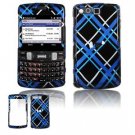 Hard Plastic Design Faceplate Case Cover for Samsung Intrepid i350 - Light Blue/Black