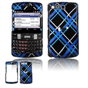 Hard Plastic Design Faceplate Case Cover for Samsung Intrepid i350 - Light Blue/Black