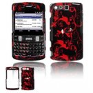 Hard Plastic Design Faceplate Case Cover for Samsung Intrepid i350 -Red/Black