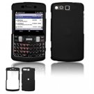 Hard Plastic Rubber Feel Faceplate Case Cover for Samsung Intrepid i350 - Black