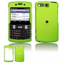 Hard Plastic Rubber Feel Faceplate Case Cover for Samsung Intrepid i350 - Green