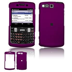 Hard Plastic Rubber Feel Faceplate Case Cover for Samsung Intrepid i350 - Purple
