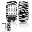 Hard Plastic Design Cover Case for Samsung Highlight T749 - Black / White Zebra