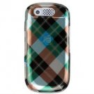 Hard Plastic Design Cover Case for Samsung Highlight T749 - Blue Argyle