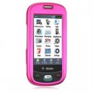 Hard Plastic Rubber Feel Case for Samsung Highlight T749 - Hot Pink