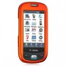 Hard Plastic Rubber Feel Case for Samsung Highlight T749 - Orange