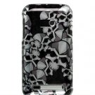 Hard Plastic Design Faceplate Case Cover for HTC Imagio - Black Skulls