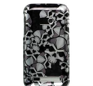 Hard Plastic Design Faceplate Case Cover for HTC Imagio - Black Skulls