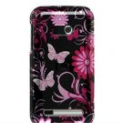 Hard Plastic Design Faceplate Case Cover for HTC Imagio - Pink Butterflies