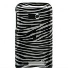 Hard Plastic Design Faceplate Case Cover for HTC Imagio - Silver/Black Stripes