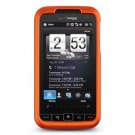Hard Plastic Rubber Feel Faceplate Case Cover for HTC Imagio - Orange