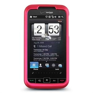 Hard Plastic Rubber Feel Faceplate Case Cover for HTC Imagio - Pink