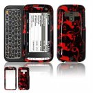 Hard Plastic Design Faceplate Case Cover for HTC Touch Pro 2 (Sprint) - Red/Black