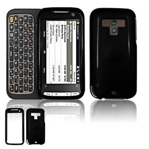 Hard Plastic Glossy Faceplate Case Cover for HTC Touch Pro 2 (Sprint) - Black