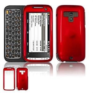 Hard Plastic Glossy Faceplate Case Cover for HTC Touch Pro 2 (Sprint) - Dark Red
