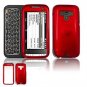 Hard Plastic Glossy Faceplate Case Cover for HTC Touch Pro 2 (Sprint) - Dark Red