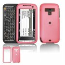 Hard Plastic Rubber Feel Faceplate Case Cover for HTC Touch Pro 2 (Sprint) - Baby Pink