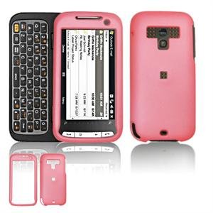 Hard Plastic Rubber Feel Faceplate Case Cover for HTC Touch Pro 2 (Sprint) - Baby Pink