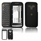 Hard Plastic Rubber Feel Faceplate Case Cover for HTC Touch Pro 2 (Sprint) - Black