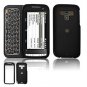 Hard Plastic Rubber Feel Faceplate Case Cover for HTC Touch Pro 2 (Sprint) - Black