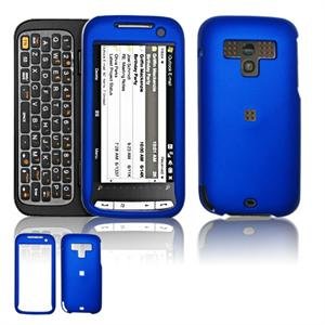 Hard Plastic Rubber Feel Faceplate Case Cover for HTC Touch Pro 2 (Sprint) - Blue