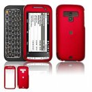 Hard Plastic Rubber Feel Faceplate Case Cover for HTC Touch Pro 2 (Sprint) - Dark Red