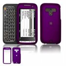 Hard Plastic Rubber Feel Faceplate Case Cover for HTC Touch Pro 2 (Sprint) - Purple