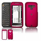 Hard Plastic Rubber Feel Faceplate Case Cover for HTC Touch Pro 2 (Sprint) - Rose Pink