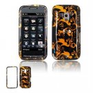 Hard Plastic Design Faceplate Case Cover for HTC Touch Pro 2 (T-Mobile) - Gold Black