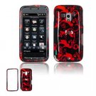 Hard Plastic Design Faceplate Case Cover for HTC Touch Pro 2 (T-Mobile) - Red/Black