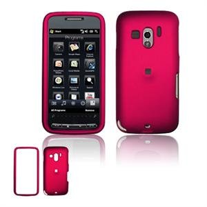 Hard Plastic Rubber Feel Faceplate Case Cover for HTC Touch Pro 2 (T-Mobile) - Rose Pink